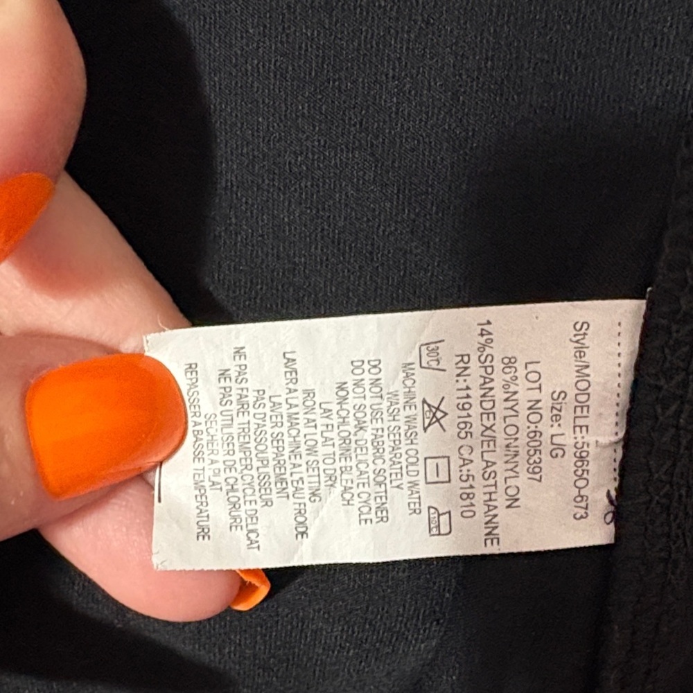 Balance Athletica Black and Aqua Ski Jacket LL132 - Picture 6 of 6